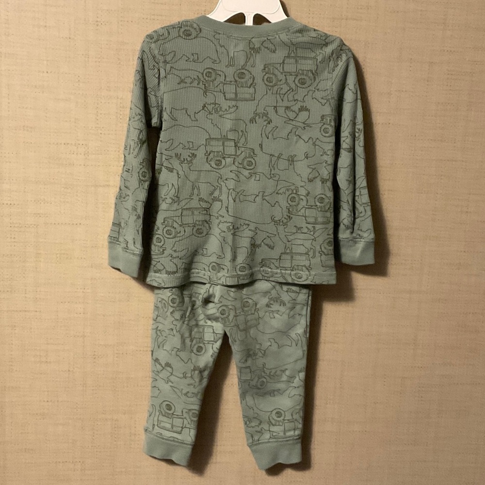 Garanimals Kids Pajama Set in Soft Green - Picture 4 of 9